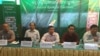 Election observers held a post-election press conference in Phnom Penh, Cambodia, June 5, 2017. (Hul Reaksmey/VOA Khmer) 