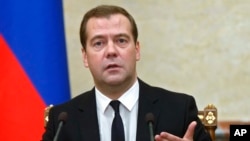 Perdana Menteri Rusia Dmitry Medvedev (Foto: dok).