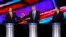 Republican U.S. presidential candidates (L-R) U.S. Senator Marco Rubio, Donald Trump and Senator Ted Cruz speak at the debate sponsored by CNN for the 2016 Republican U.S. presidential candidates in Houston, Texas, Feb. 25, 2016.