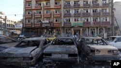 汽车炸弹爆炸后的巴格达（2015年9月29日）