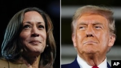 প্রেসিডেন্ট নির্বাচন ২০২৪-এর প্রধান দুই প্রার্থী ভাইস প্রেসিডেন্ট কমালা হ্যারিস ও সাবেক প্রেসিডেন্ট ডনাল্ড ট্রাম্প।