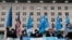 Uyghurs of the East Turkistan National Awakening Movement hold a rally outside the State Department calling on President Joe Biden to increase pressure on the Chinese Communist Party, on Feb. 5, 2021 in Washington.