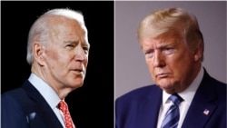 Joe Biden, kushoto na Donald Trump kulia wako tayari kwa mdahalo