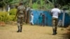 FILE - Soldiers patrol in Bafut, in the northwest English-speaking region of Cameroon, Nov. 15, 2017.