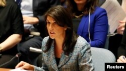 Jakadiyar Amurka a Majalisar Dinkin Duniya Nikki Haley 