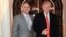FILE - U.S. businessman David Correia appears to pose with President Donald Trump in an undated screen capture from Correia's Facebook account made by investigators and provided to Reuters, Oct. 10, 2019.