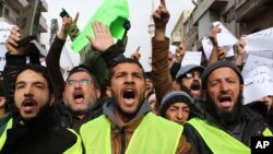 گوشۀ از مظاهرات علیه مجلۀ شارلی ایبدو در اردن