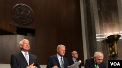 美国国会参议院军事委员会2019年7月30日举行听证会（美国之音黎堡拍摄）