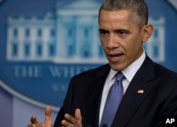 美国总统奥巴马在记者会上讲话（2014年12月19日)