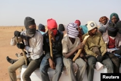 Sahara desert into Libya