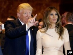 دونالد ترامپ و همسرش ملانیا
