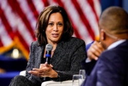 Камала Герріс під час дебатів у Лас-Вегасі