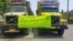 Idled trucks in northern Iran’s Rasht city display a sign urging truck drivers to keep up their struggle for better working conditions, in this photo sent to VOA Persian by an audience member and dated May 24, 2018. The license plates have been mostly covered to prevent their identification by Iranian authorities.