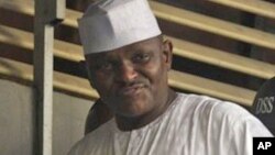 Maj. Hamza Al-Mustapha a wani hoto da aka dauka a 2012.