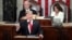 President Donald Trump delivers his State of the Union address to a joint session of Congress on Capitol Hill in Washington, as Vice President Mike Pence and Speaker of the House Nancy Pelosi, D-Calif., watch, Feb. 5, 2019. 