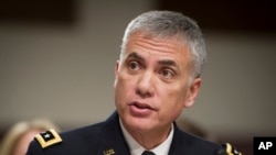 美国陆军中将保罗·中曾根2018年3月1日出席国会参议院军事委员会提名听证