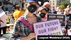 راهپیمایی زنان در شهر واشنگتن - ۲ اکتبر ۲۰۲۱ (۱۰ شهریور ۱۴۰۰)