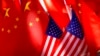 Ilustracija - zastave Kine i Sjedinjenih Država (AP Photo/Andy Wong)