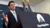 House Speaker Paul Ryan of Wis. talks with reporters after a House Republican leadership meeting, on Capitol Hill in Washington, Nov. 15, 2016.