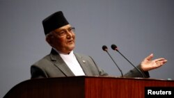 Perdana Menteri Nepal Khadga Prasad Sharma Oli, juga dikenal sebagai KP Oli, di Kathmandu, Nepal, 24 Juli 2016. (Foto: REUTERS/Navesh Chitrakar)