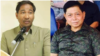 Sou Arafat, (left), deputy governor of Battambang province, and tycoon Song Thorn, were charged by the Phnom Penh Court in relation to a land dispute, on July 7, 2020. (Facebook) 