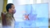 Presiden Jokowi menghadiri Pertemuan Industri Jasa Keuangan Tahun 2022 dan Peluncuran Taksonomi Hijau secara virtual, dari Istana Kepresidenan Bogor, Jawa Barat, Kamis (20/01/2022) pagi. (Biro Setpres)