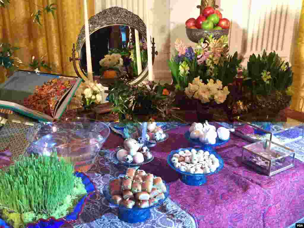سفره هفت سین کاخ سفید.