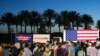 A crowd waits for Republican presidential candidate, Sen. Marco Rubio, R-Fla., to speak at a campaign rally in Ponte Vedra Beach, Florida, March 8, 2016. 
