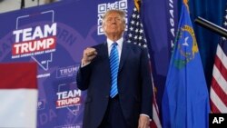 Kandidati republikan për president, ish Presidenti amerikan Donald Trump gjatë fushatës zgjedhore më 27 janar, 2024/AP