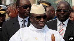 Yahya Jammeh, président sortant de la Gambie, 30 juin 2011.
