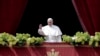 Pope Francis delivers the Urbi et Orbi (to the city and to the world) blessing at the end of the Easter Sunday Mass in St. Peter's Square at the Vatican, Apr. 1, 2018.