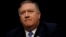 FILE - CIA Director Mike Pompeo testifies during a Senate Intelligence Committee hearing on Capitol Hill in Washington, Feb. 13, 2018. 