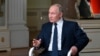 Russian President Vladimir Putin speaks to NBC News journalist Keir Simmons in an interview that aired June 14, 2021, two days before the Russian leader is to meet U.S. President Joe Biden in Geneva. (Maxim Blinov, Sputnik, Kremlin Pool Photo via AP)