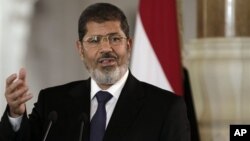 Egyptian President Mohammed Morsi, in Cairo, Friday, July 13.