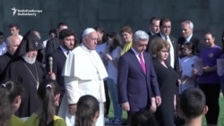 Pope Francis Visits Armenian Memorial