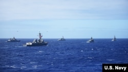 2016年7月28日，正在进行中的环太平洋军演。