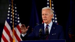 前副总统拜登(Joe Biden)2020年6月25日在宾夕法尼亚州竞选（路透社）