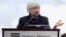 FILE - Federal Reserve Chairman Janet Yellen speaks during a conference on economic opportunity at the Federal Reserve Bank in Boston.