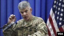 استیو وارن، سخنگوی ائتلاف بین المللی به رهبری ایالات متحده امریکا. عکس : ارشیف