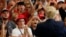 Supporters cheer for President Donald Trump at a rally in Fargo, North Dakota, June 27, 2018. 