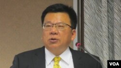 台湾执政党民进党立委李俊俋(美国之音张永泰拍摄)