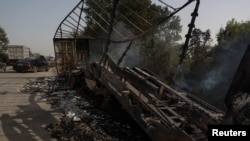 俄罗斯对敖德萨发动无人机空袭后的现场（2024年10月2日）