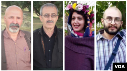 از راست: هیراد پیربداقی، عسل محمدی، محمود صالحی و عثمان اسماعیلی