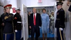 President Trump Melania Trump Entrance End of Parade