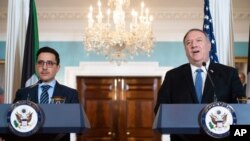 نشست خبری وزیران خارجه آمریکا و کویت در آغاز مذاکرات راهبردی دو کشور در واشنگتن