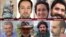 This image published by the New York-based Center for Human Rights in Iran (CHRI) shows eight Iranian environmentalists who have been detained in Iran since January and February on suspicion of being spies. (Courtesy - CHRI) 