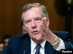 로버트 라이트하이저 미국 무역대표부(USTR) 대표.