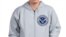 A hoodie calling the U.S. Deprtment Of Homeland Security the "Department of Homeland Stupidity."
