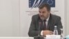 Naim Ćeljaj, kosovski ombudsman tokom okruglog stola na temu "Izazovi pravosudnog sistema u primeni Zakona o zaštiti od diskriminacije".