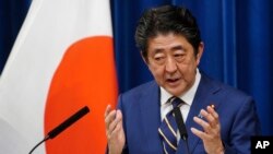 아베 신조 일본 총리.